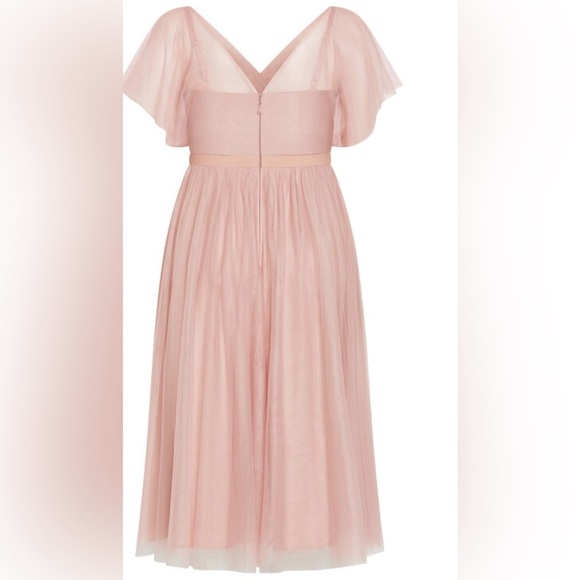 City Chic Elina Maxi Dress- Dusty Rose. - Picture 4 of 7